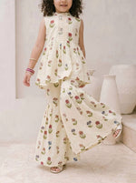 Rosette Charm Sharara Set