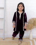 Girls Velvet Kurti Pant