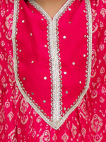 Girl's Pink Kurti Pant Set