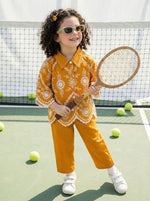 Sunshine Schiffli Girl's Co-ord Set