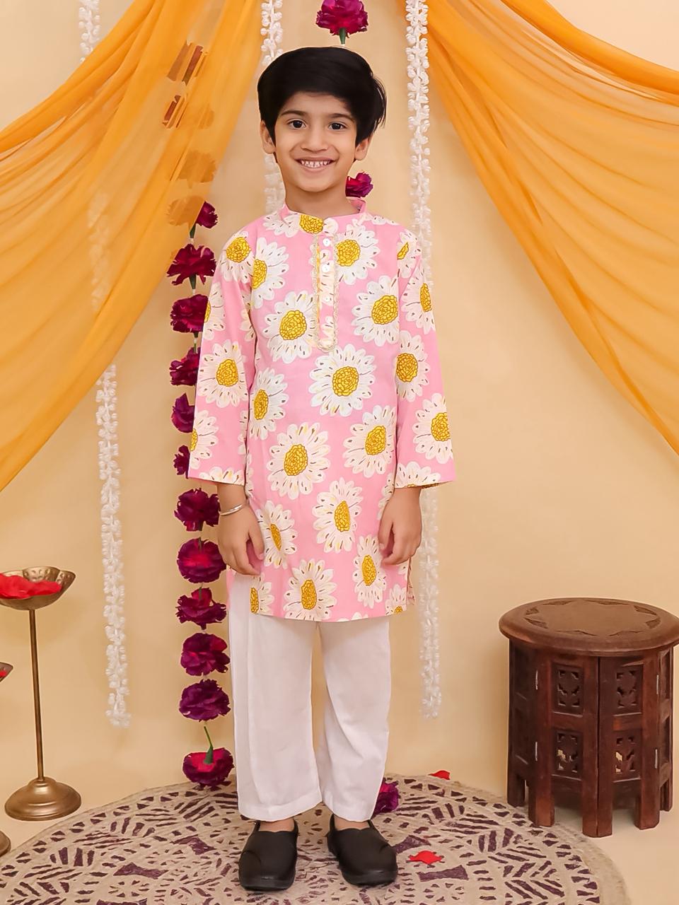 boy's lehriya kurta pajama