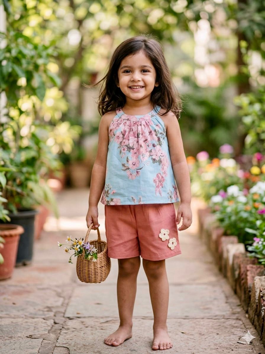 Aqua Bloom Co-ord Set