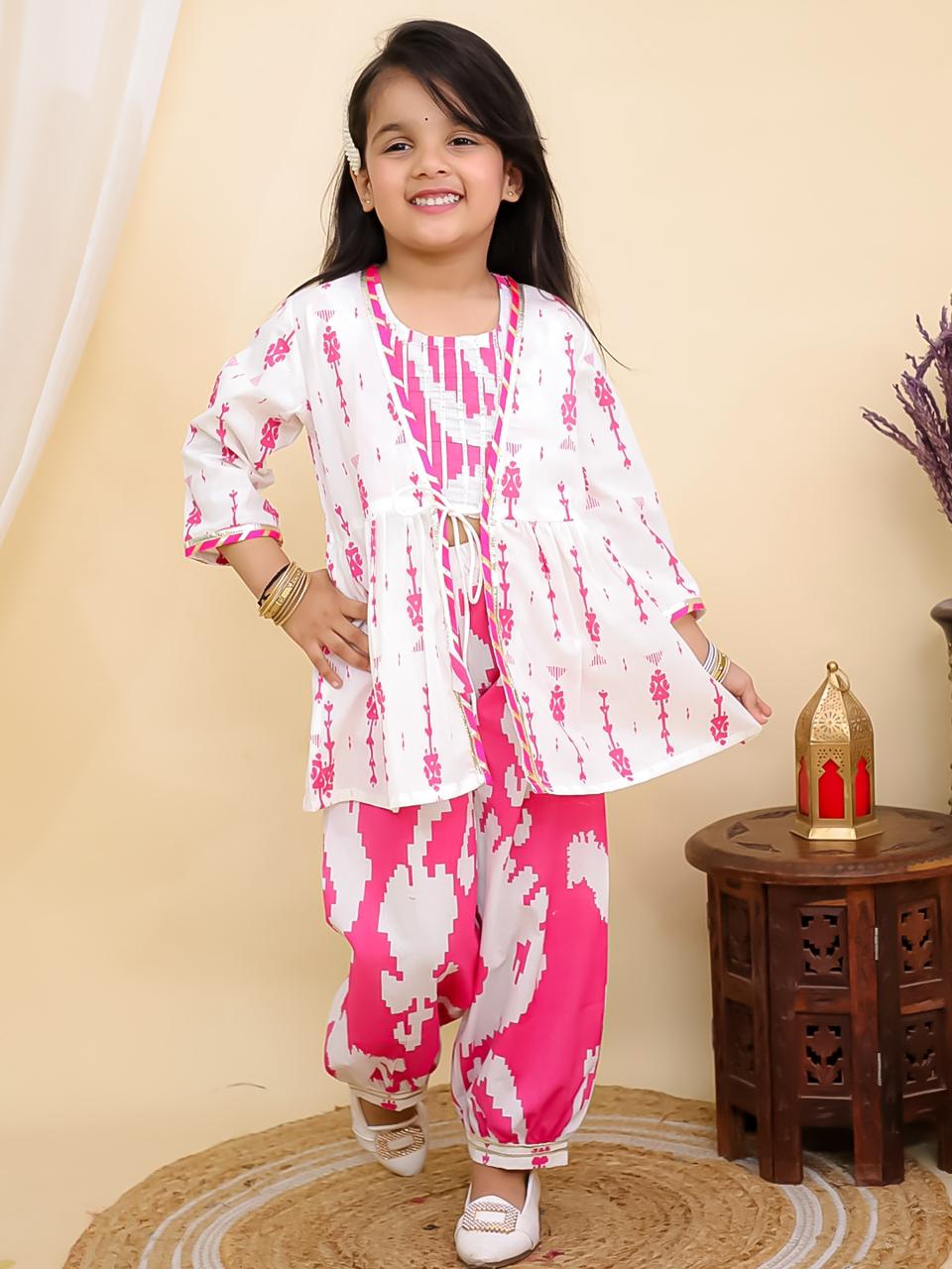 Girl's peplum co-ord set