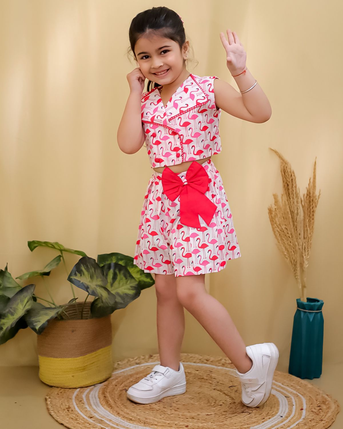 Girl's Crop top co-ord set