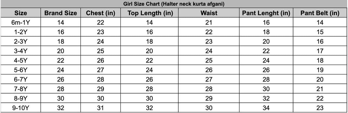 Girls Bhandej Halter Neck Kurta with Afgani Pants