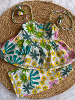 Infant Kurti with Pants-Green Blue