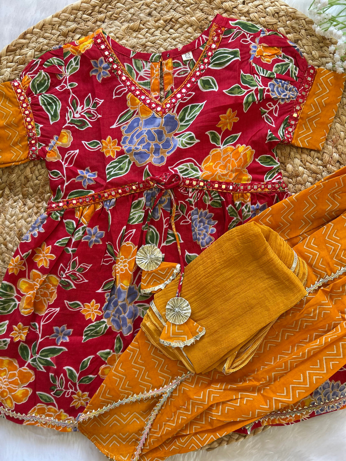 Girls Dhoti Kurta Set