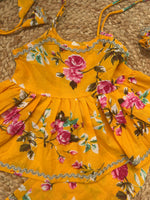 Infant Kurti with Pants-Yellow