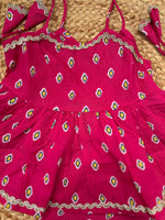 Infant Kurti with Pants-Pink Bhandej