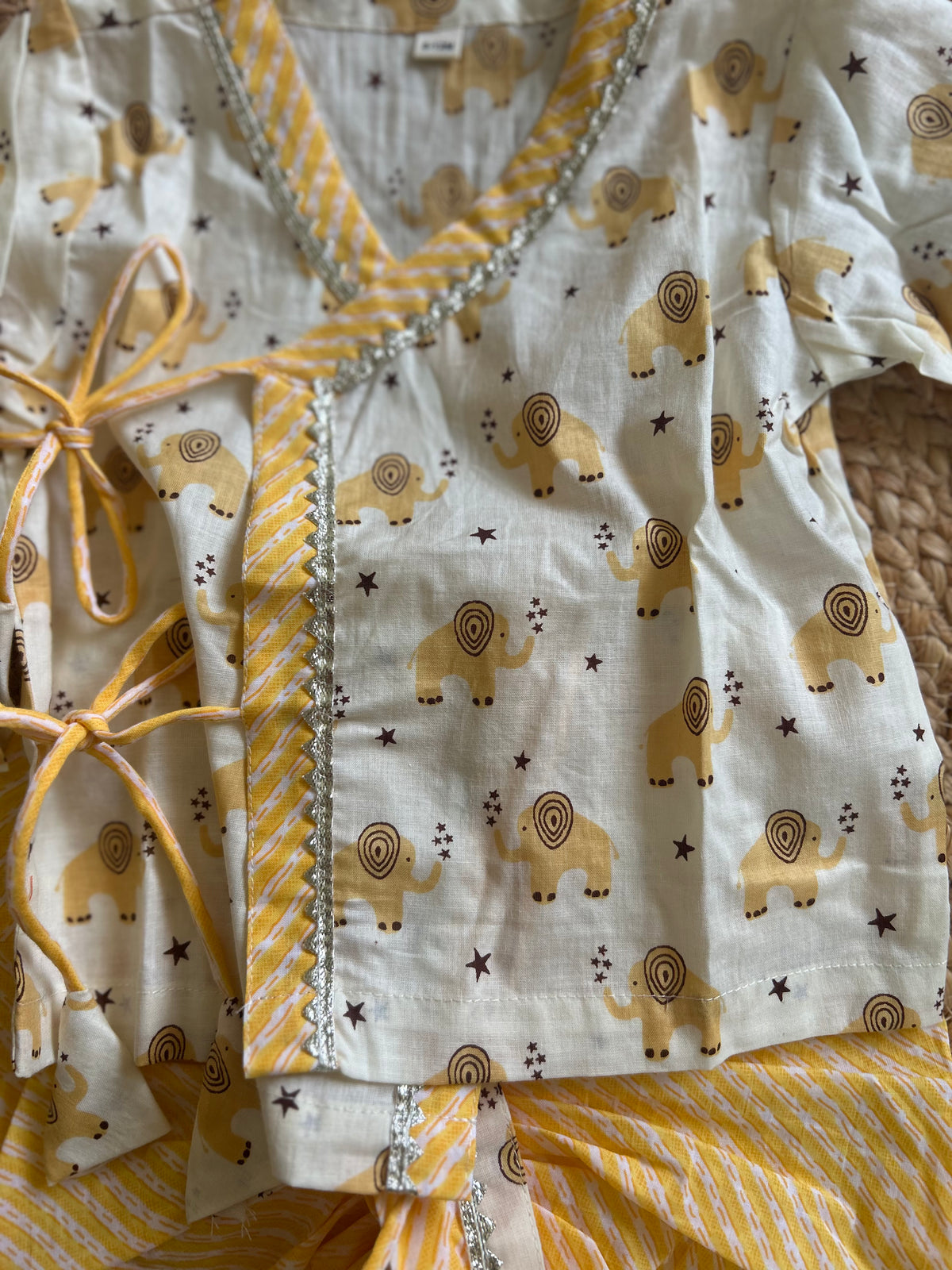 Infant Boys Dhoti Kurta set-Sunny Safari