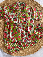 Watermelon Whimsy Cotton Night Suit Set