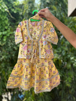 Girl's peplum kurti with sharara
