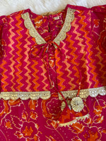 Pink kurta with patiala set