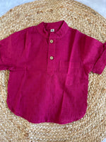 Pink Boys Shirt / Short Kurta