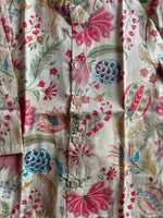 Infant boy's kurta pajama-White Floral