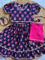 Midnight Bloom Infant Lehenga Set