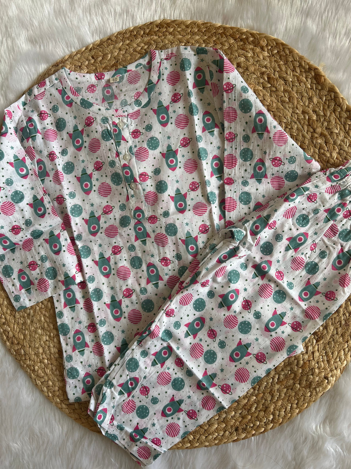 Night Suit (Rocket - Pink Blue)