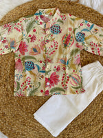 Infant boy's kurta pajama-white