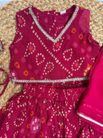 Pink infant lehenga choli with dupatta