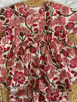 Girl's floral kurti pant set