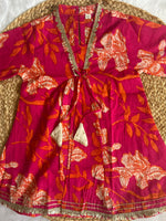 Pink floral kurti with palazzo