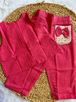 Pink Heart and bow co-ord set
