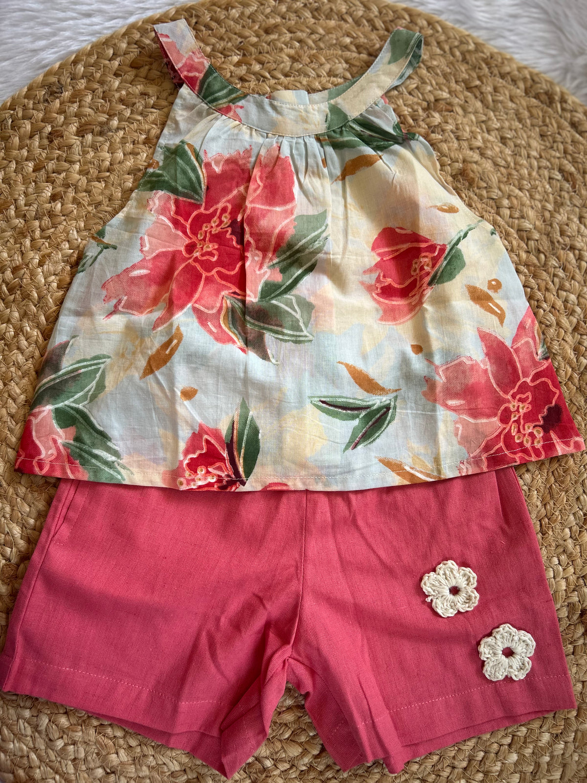 Peach Petal Charm Co-ord Set