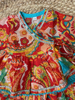 Infant girl angrakha top and skirt-Multicolor