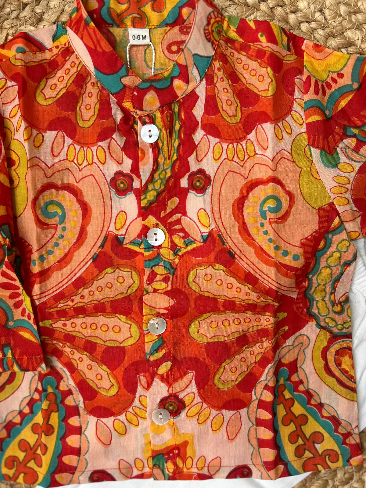 Infant boy's kurta pajama-Multicolor