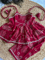 Infant Kurti with Pants-Maroon