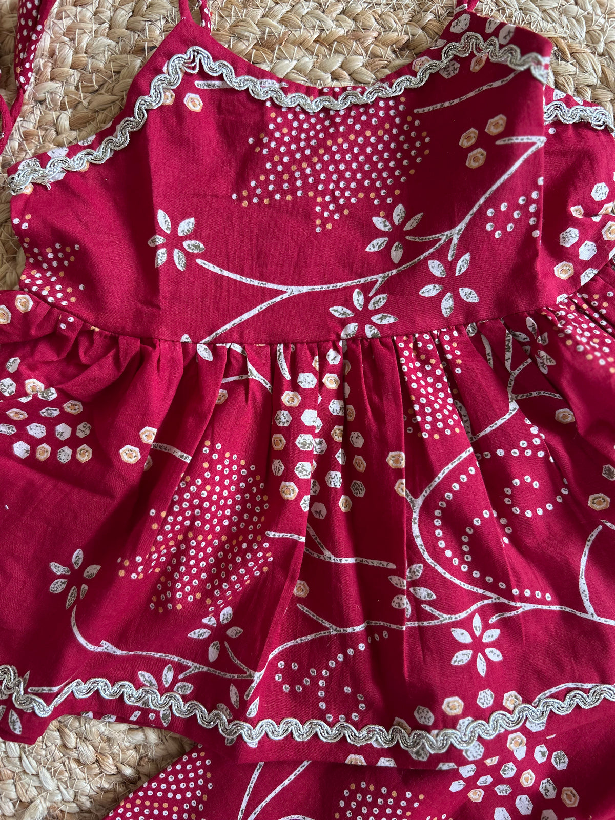 Infant Kurti with Pants-Maroon