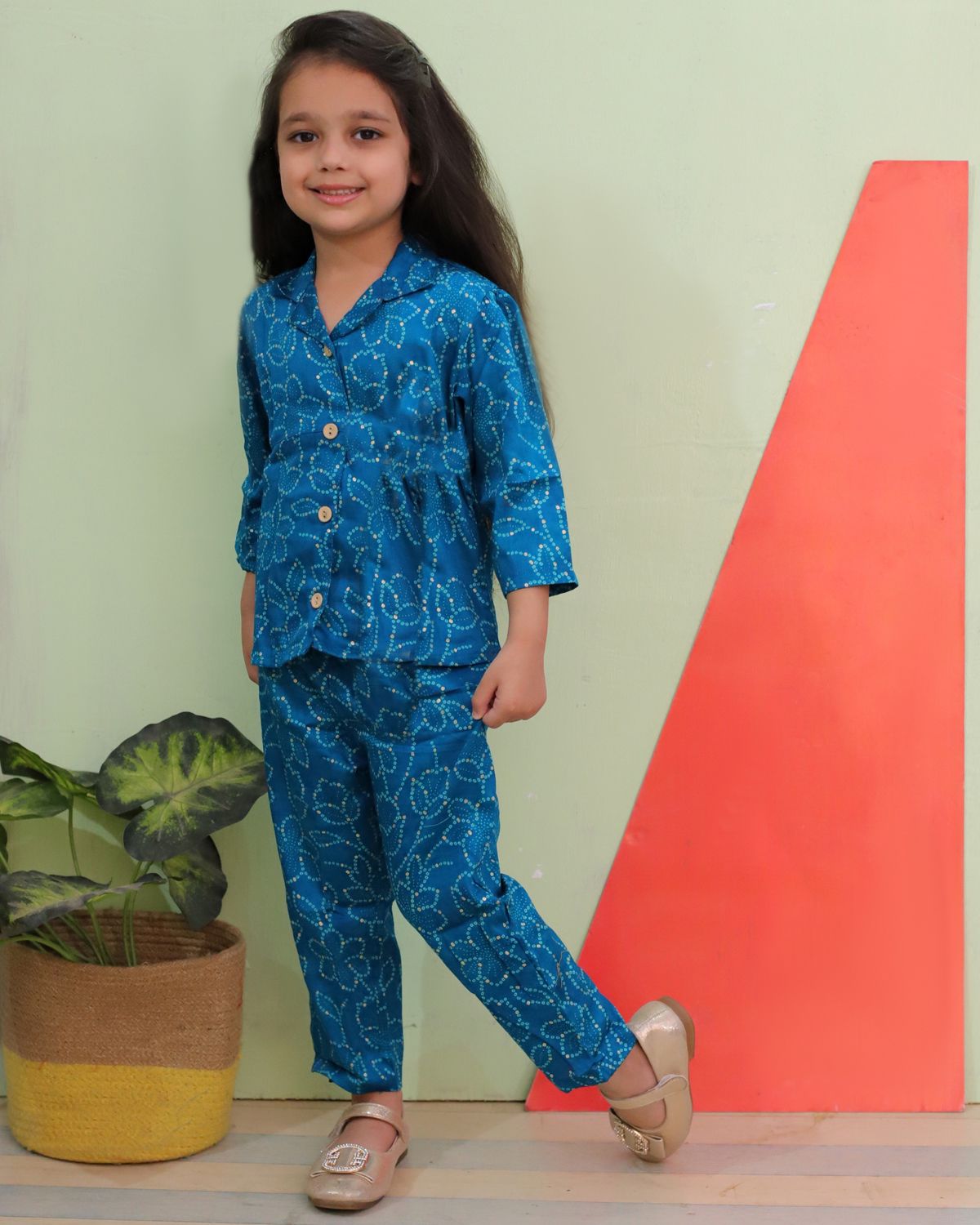 Girls Muslin Co-ord Set