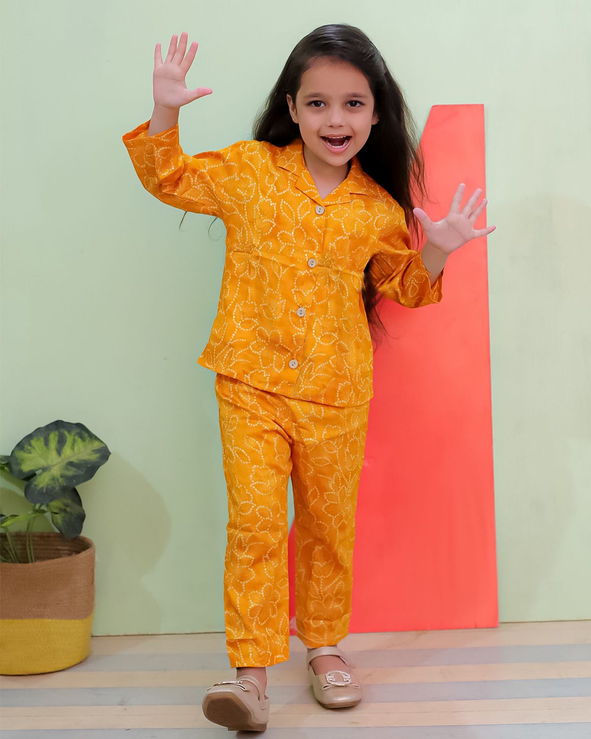 Girls Muslin Co-ord Set