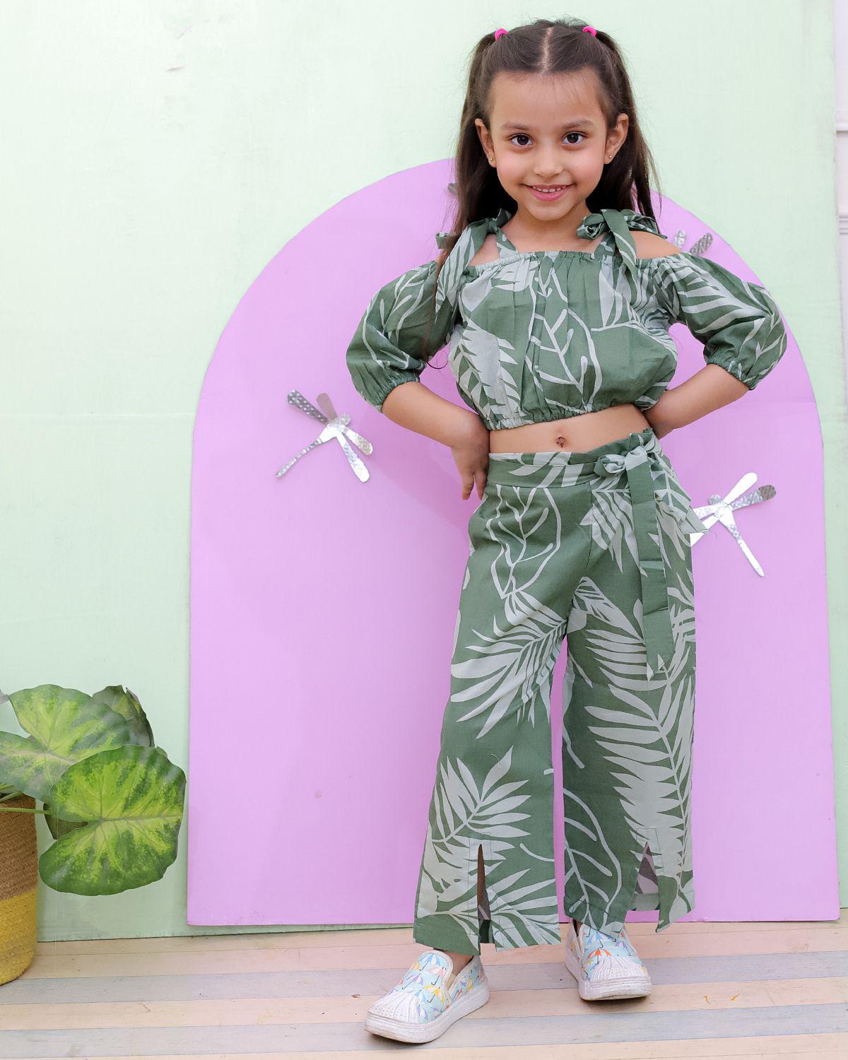 Girls Off shoulder / palazzo co-ord set