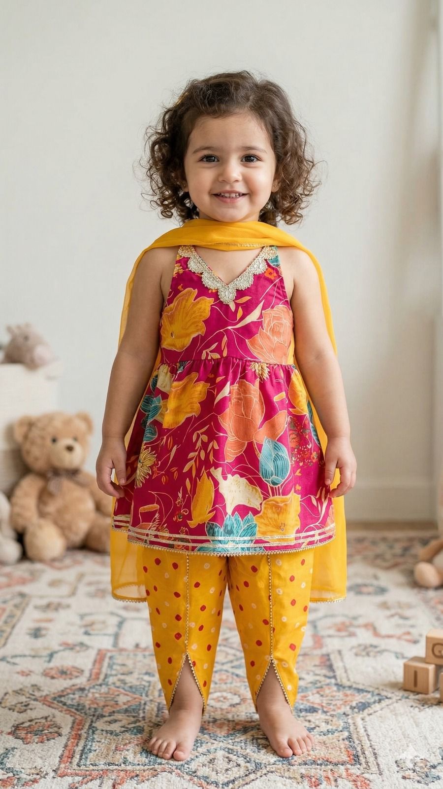 Halter Neck Kurta Dhoti Set – Marigold Muse