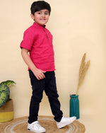 Pink Boys Shirt / Short Kurta