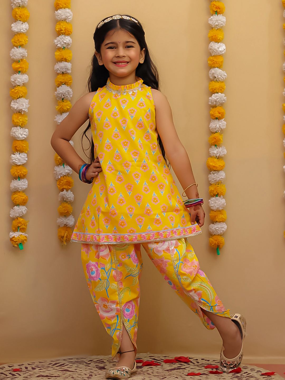 Girl's kurti with tulip pants