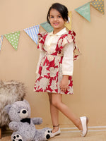 Girl's shirt skirt with frilled strap