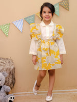 Girl's shirt skirt with frilled strap