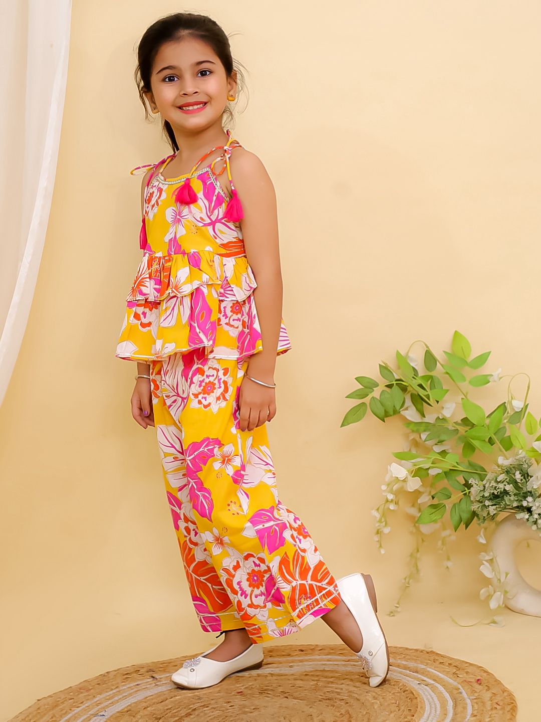 Double layer ethnic co-ord set