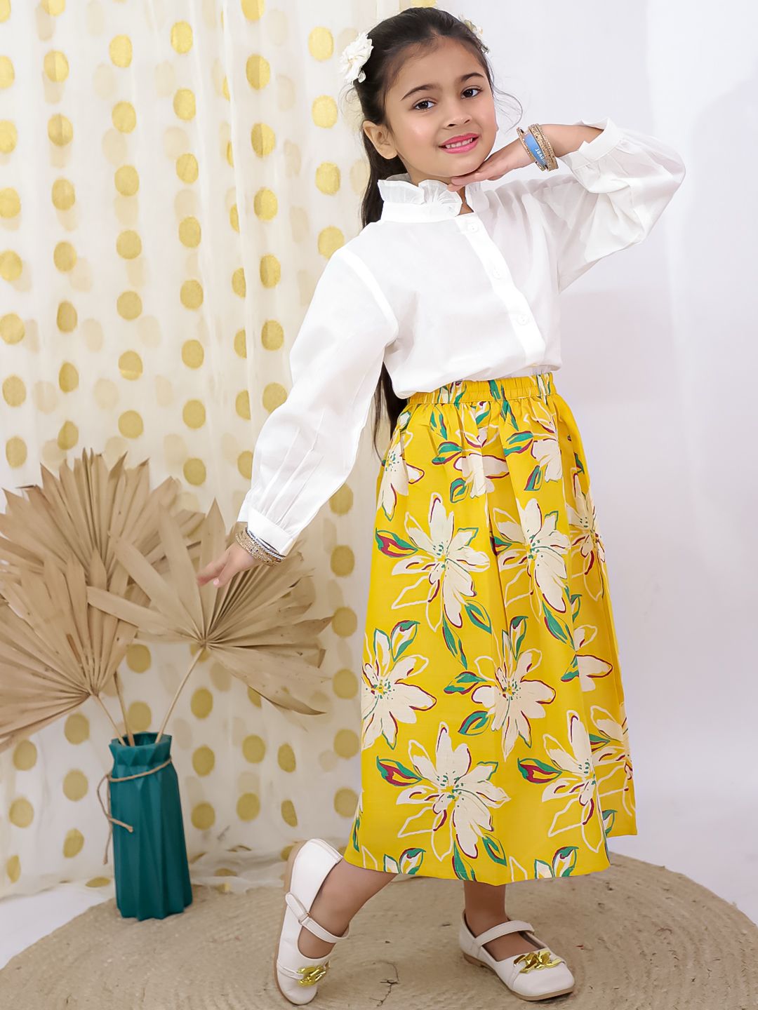 Sunshine Bloom Girl's Skirt Set