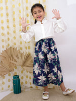 Midnight Bloom Girl's Skirt Set
