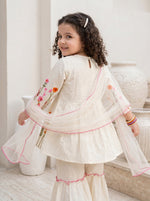 Pearl Petal Embroidered Suit