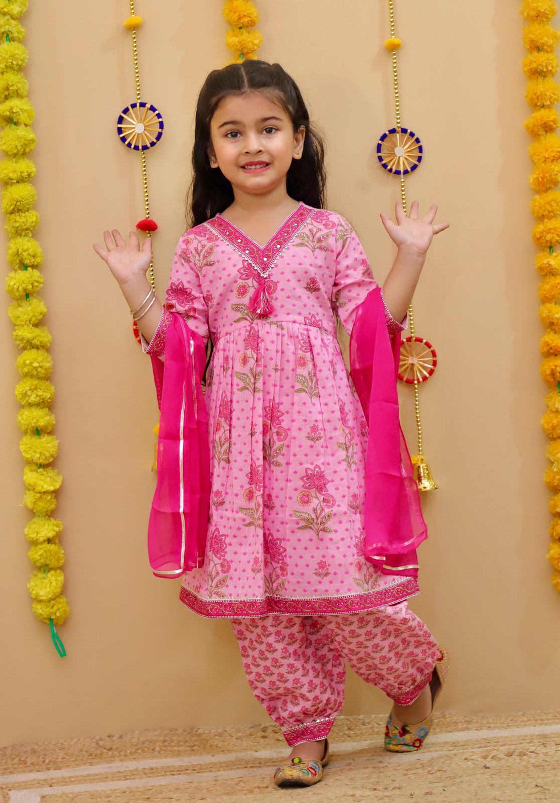 Girls Kurti with Afgani Pant