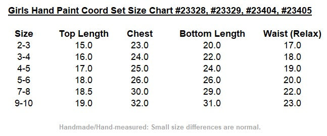 Girl's premium hand painted co-ord set-Green