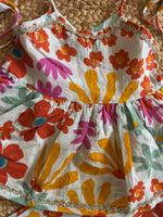 Infant Kurti with Pants-Orange Yellow