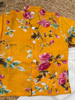 Infant boy's kurta pajama-Yellow