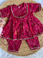 Infant bhandej kurti pant