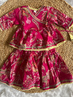 Infant girl angrakha top and skirt