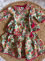 Infant girl angrakha top and skirt